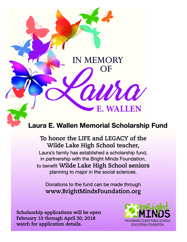 ANNOUNCING: THE LAURA E. WALLEN  MEMORIAL SCHOLARSHIP FUND