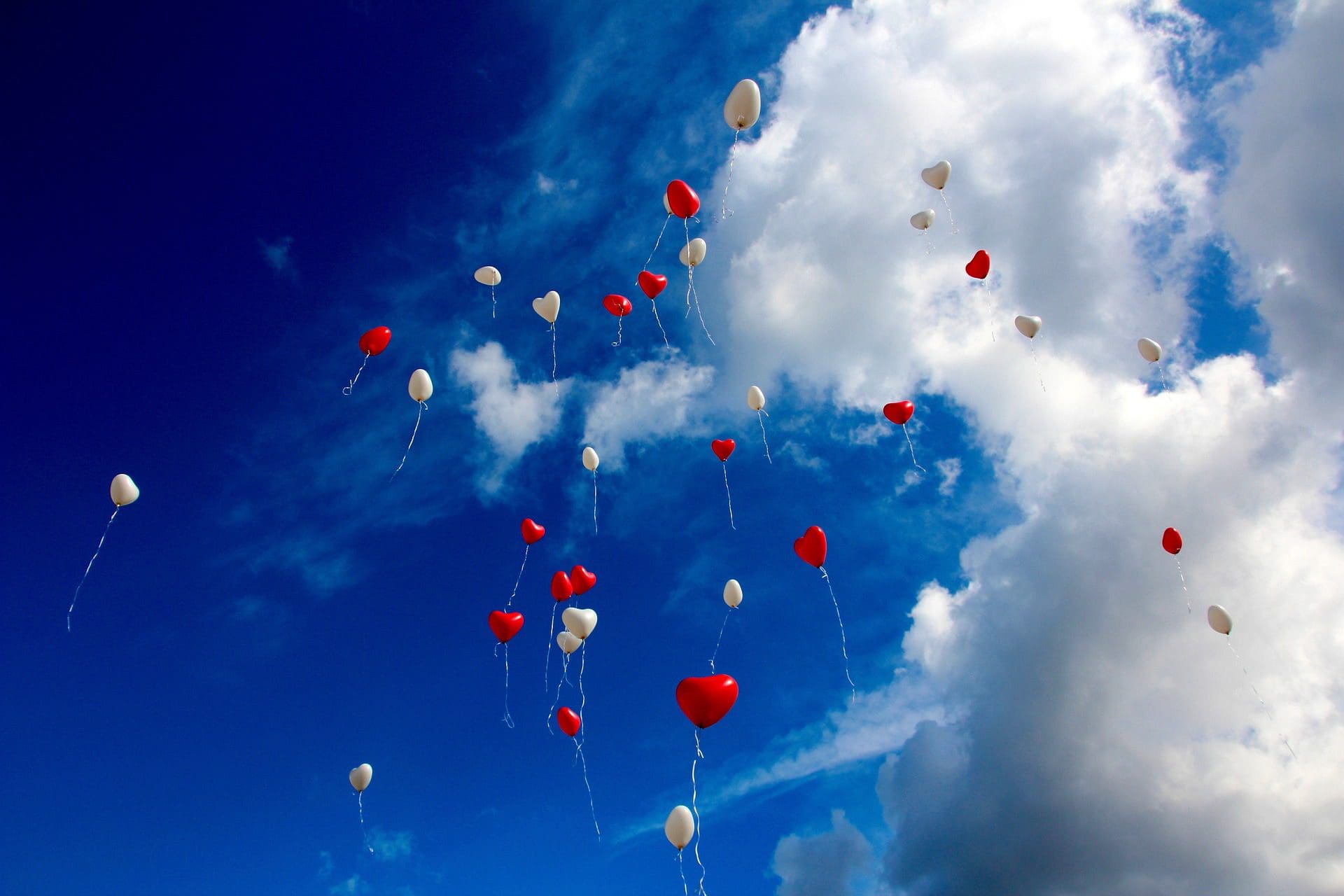 love - heart balloons