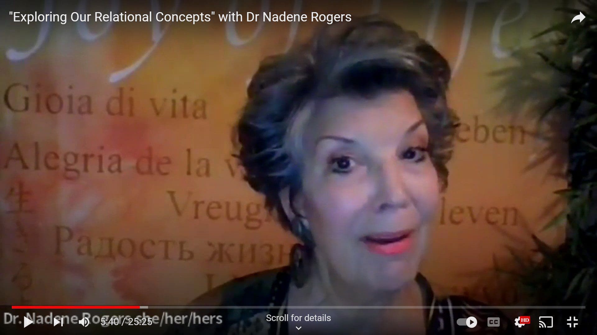 "Exploring Our Relational Concepts" – Rev. Dr. Nadene Rogers