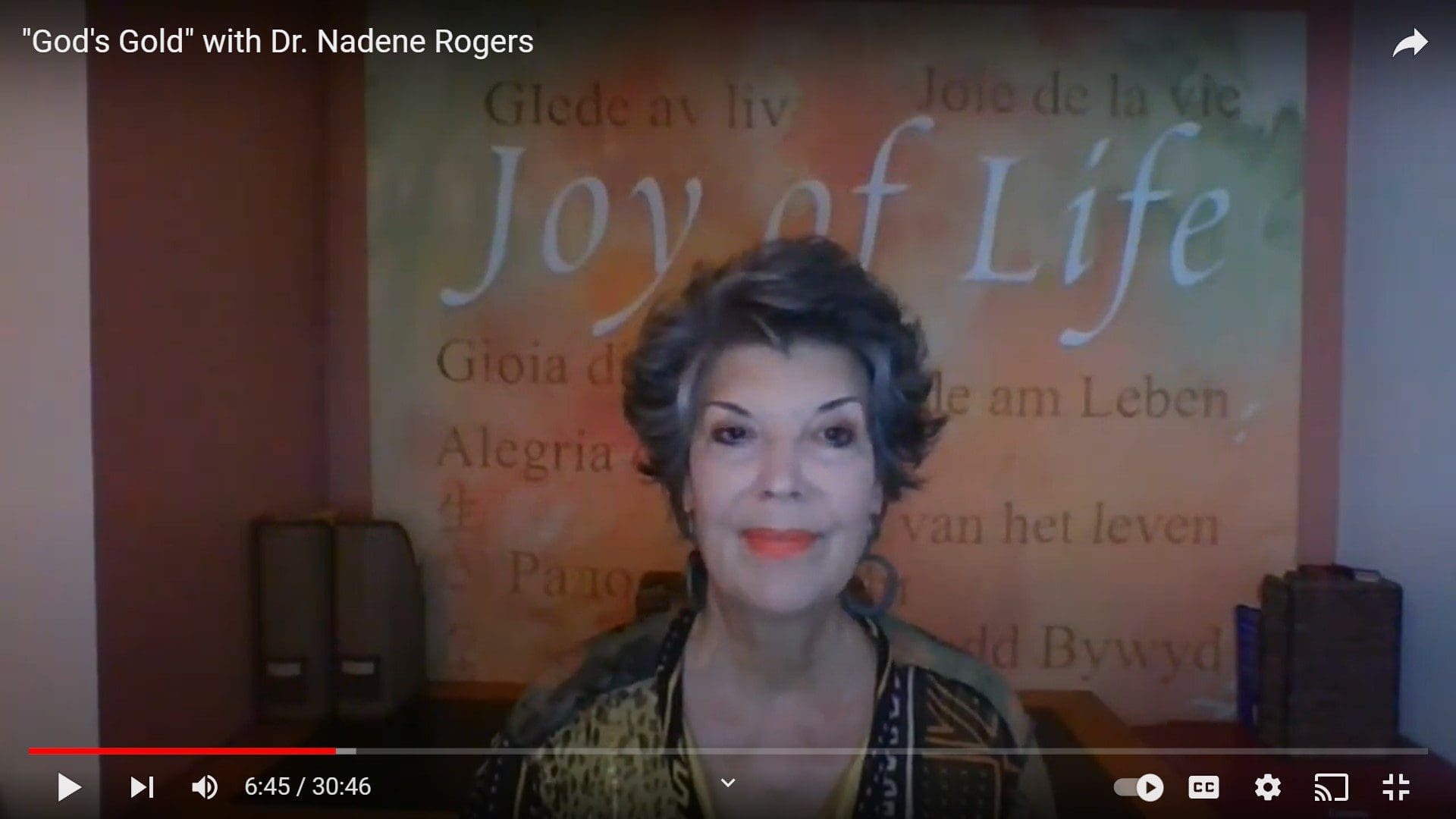 “God’s Gold” – Rev. Dr. Nadene Rogers